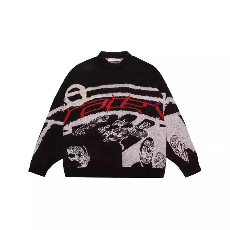 racer knit hoodie